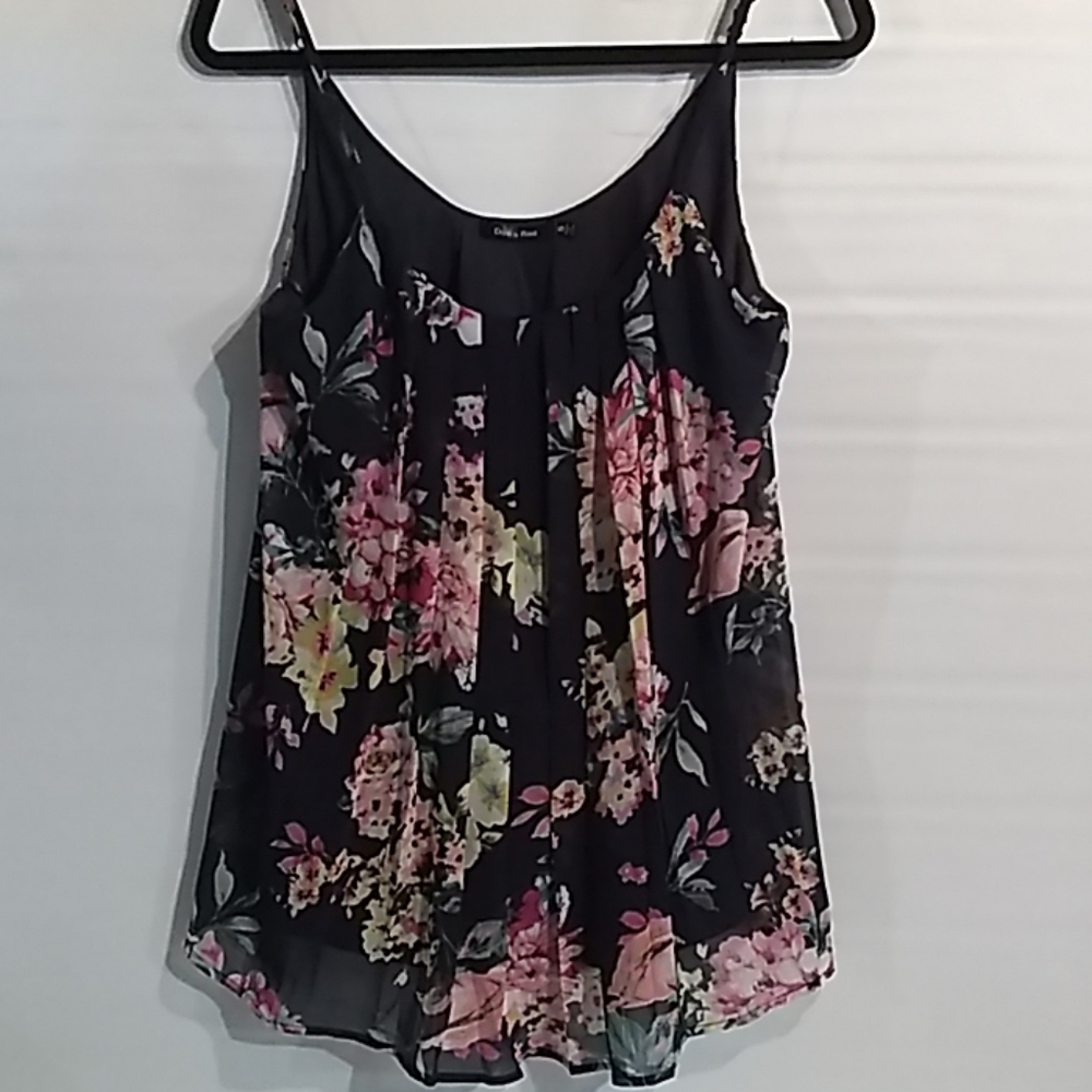 Doe & Rae Sheer Lined Tank Blouse - Picture 1 of 5
